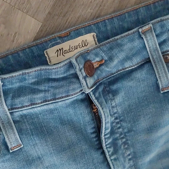 MADEWELL CURVY HIGH RISE SKINNY JEANS SOFT STRETCHY SZ 33 flawed - Picture 2 of 8